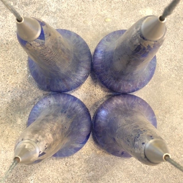 4 Pendant Blue Lights