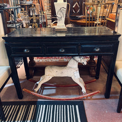 19th Century Qing Dynasty Black Lacquered Asian Scholar's Desk/Console, Sku 033999