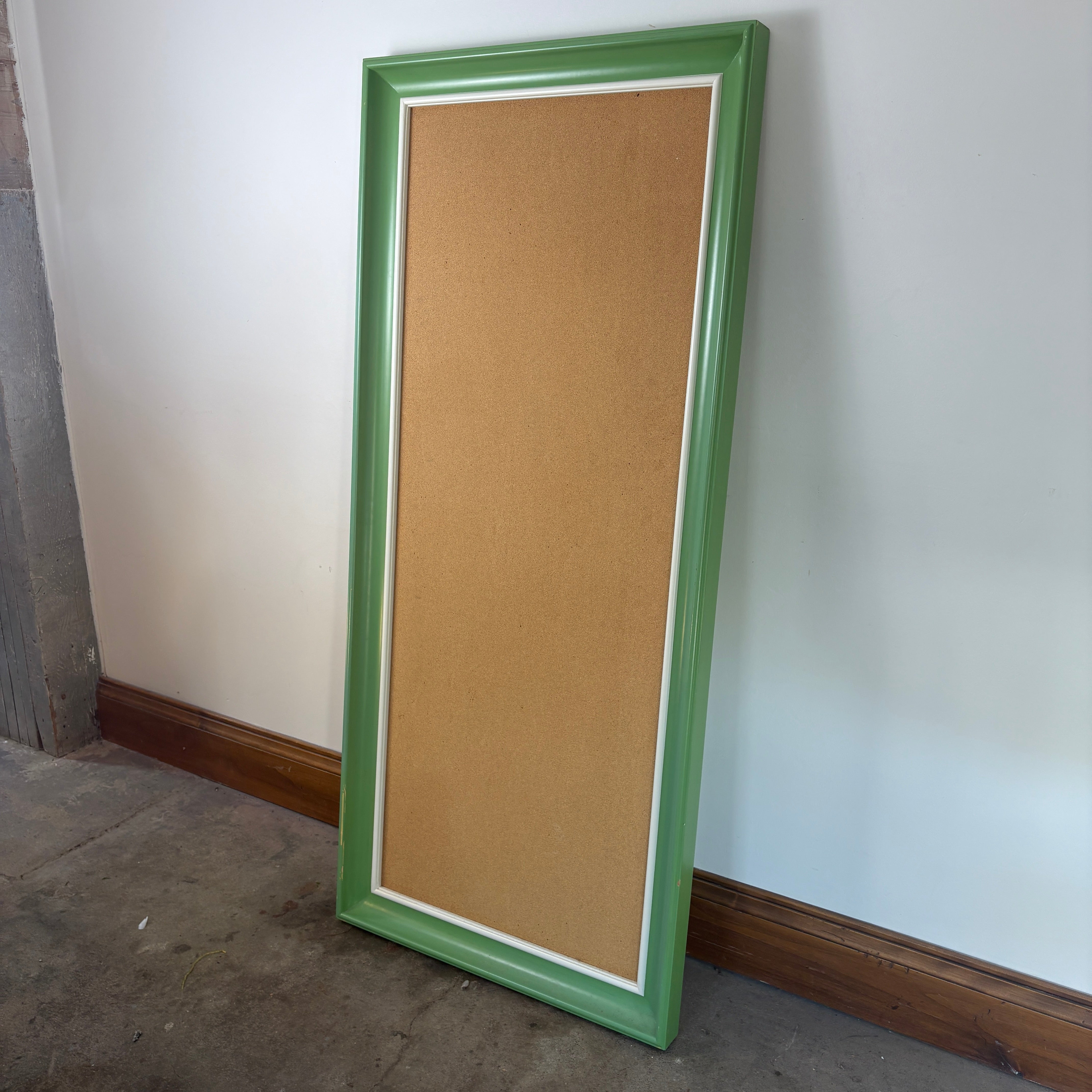 Cork Board Green Painted Particle Board