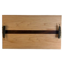 Custom Cheese Board w/ Metal Handles by Don Archer, Sku 033740