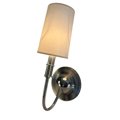 Visual Comfort "Elkins" Single Arm Wall Sconce in Silver Tones, Paper Shade, Sku: 033698
