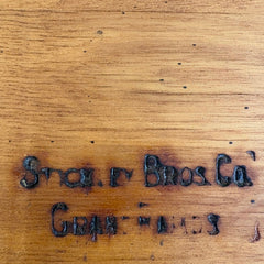 Stickley Bros. Co. Quarter Sawn Oak Antique Barley Twist & Cane Library Table/ Writing Desk, Sku 033771