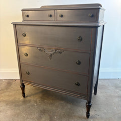 Custom 30's Painted & Distressed Gentleman's Dresser, Sku 033987