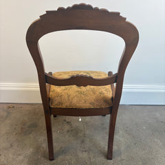 Solid Walnut Victorian Side Chair, Sku 033872