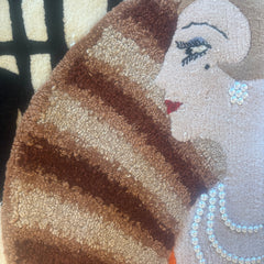 Original Tapestry by Erte, "Top Hats", Sku 033755