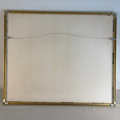 Mark King Limited Edition Serigraph 1990, Desoto Springs Pond Framed in Brass, Sku 033692