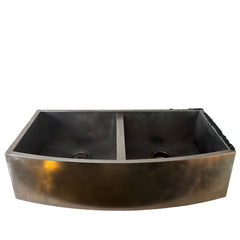 Zline Double Basin Stainless Steel Apron Front Sink, Sku 033086