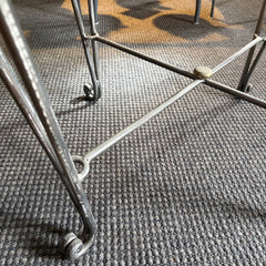 Brushed Steel & Glass End Table, Sku 032091