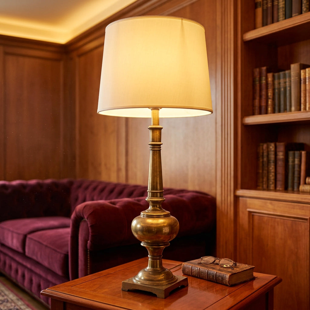 Stiffel Brass Table Lamp Traditional Styling Considerable Oxidation and Pitting, Sku 034102