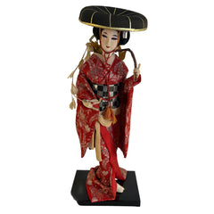 Nishi Company Silk Keisha Doll Handcrafted in Tokyo Japan, Sku 033830
