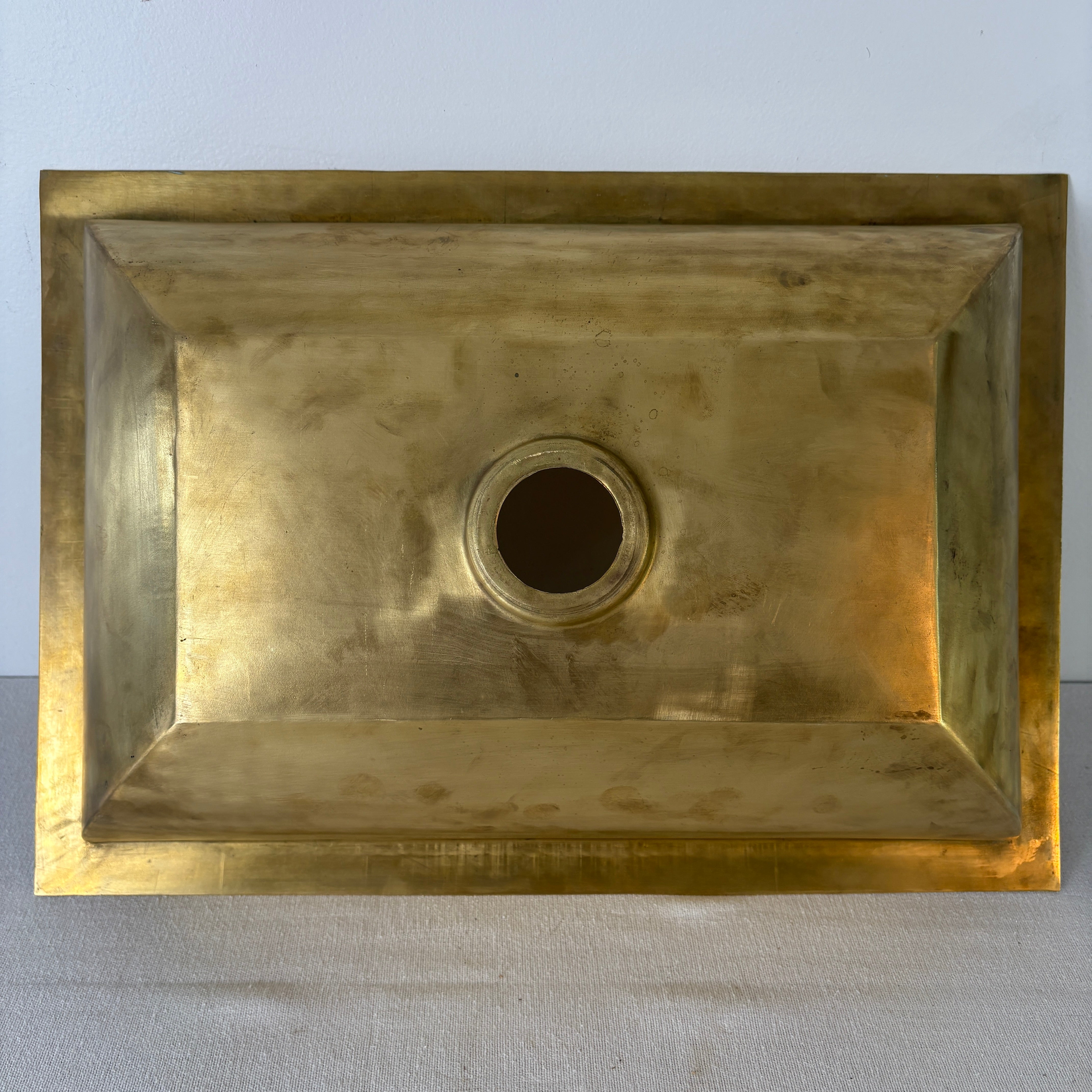 Brass Sink, Rectangular, Sku 033001