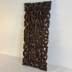 Hand Carved Asian Teak Wall Art, Sku 034051