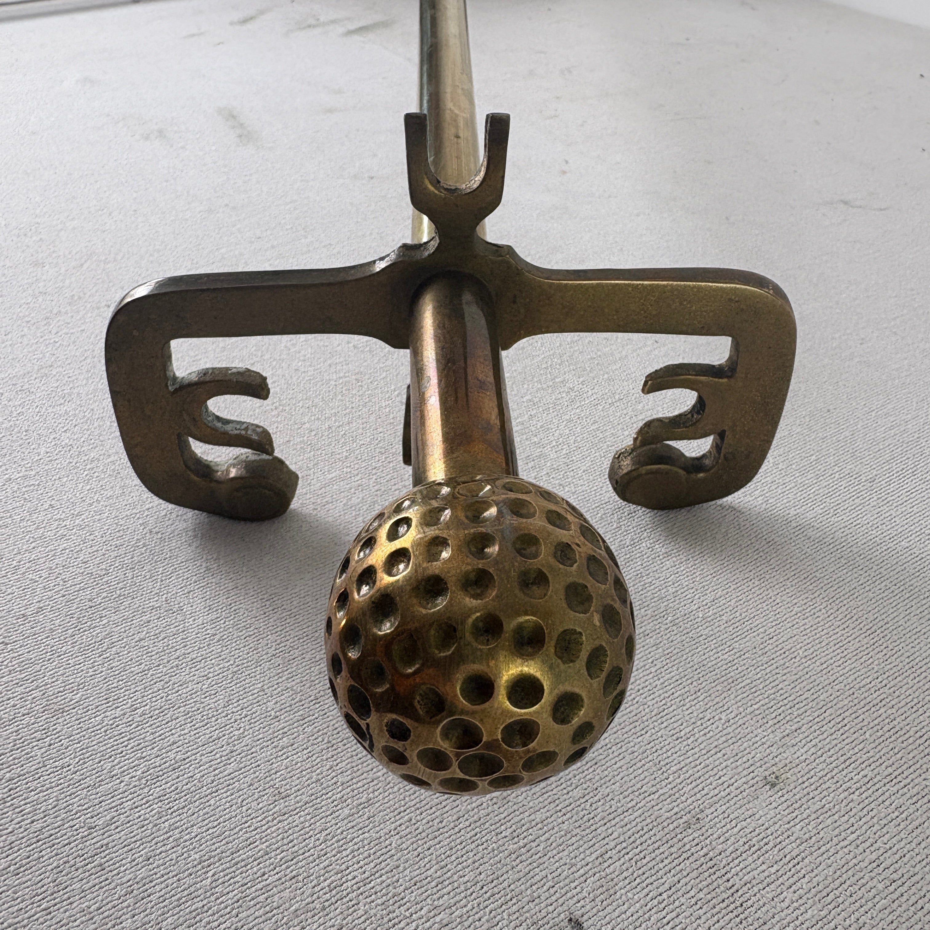 Brass Golf Themed Fireplace Tool Set, Sku 033085
