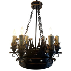 French Gothic Style Crown Motif Chandelier, Sku 033786