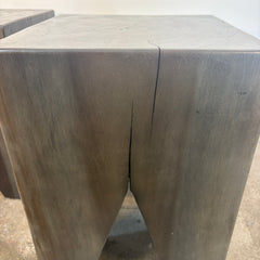 Stool, V Notched Stump Side Table or Stool, Sku: 033446