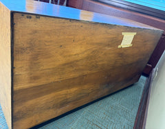Fine Arts Furniture Co. Burled Wood Credenza, 3 Monolithic Doors, Drawers, Open Storage, Sku 034057