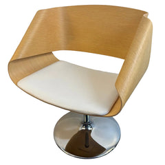 Nastro Bentwood Oak Swivel Chair by G. D. Harcourt, Sku 033929