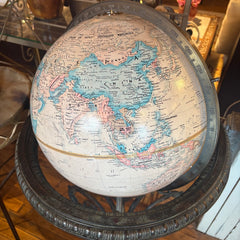 World Globe w/ Elaborate Metal Stand, Sku 033933