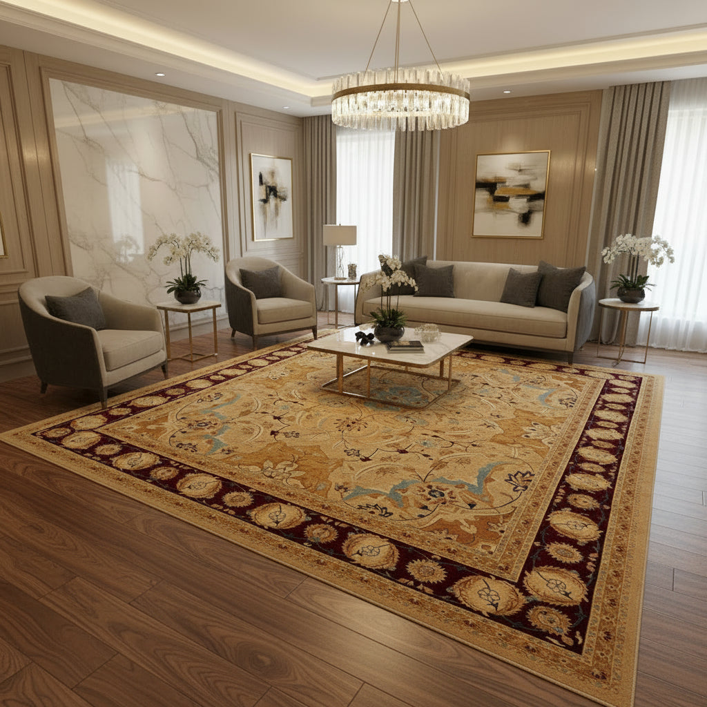 Large Wool Oriental Rug, Rectangle, Sku 033864