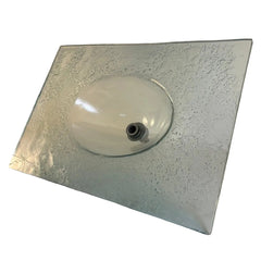 Green Glass Vanity Top with Integrated Sink Texture on Reverse Side, Sku 033997