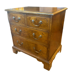 Antique Chest of Drawers w/ Burled Wood & Brass Hardware, Sku 034012