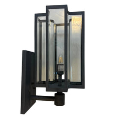 Elk Lighting, Exterior Wall Sconce, Quad-Glass Design, Gunmetal Finish, Sku: 033541