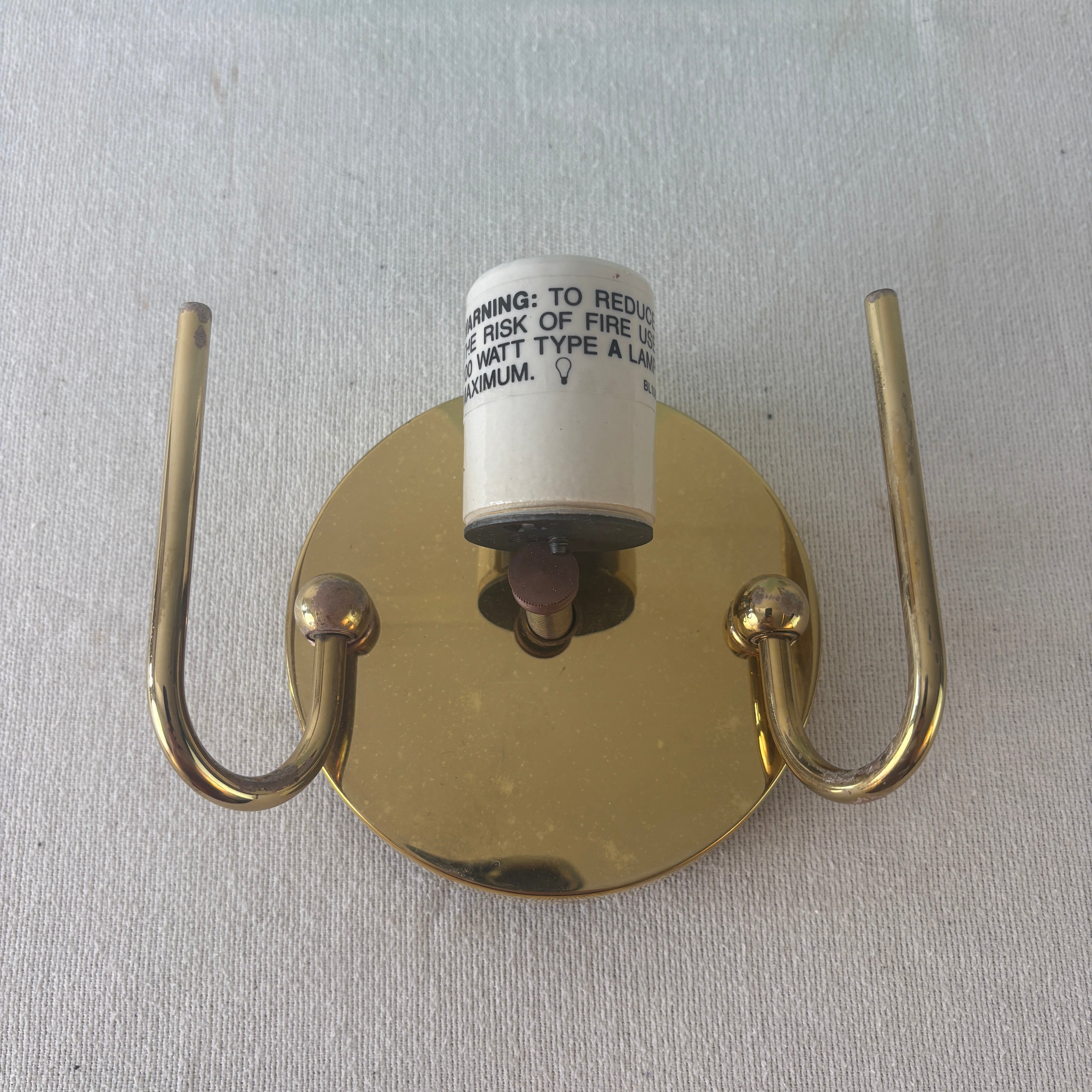 1990's Boyd Handkerchief Glass Wall Sconce, Matte Finish, Sku 033071