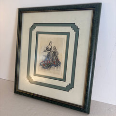 Original Signed & Framed Etching by Louis Icart, "Woman with a Child on her Lap", Sku 033756