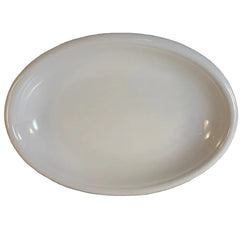 Dansk Ironstone Oval Serving Platter Glazed in White, Made in Italy, Sku 033690