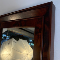 Flame Mahogany Wood Beveled Edge Mirror, Vintage, Rectangle, Sku 034030