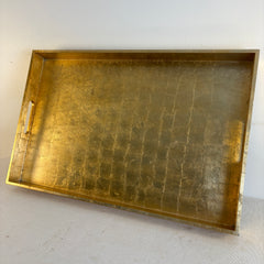 Large Tray with Gold Leaf and Lacquer Finish, Sku 034044