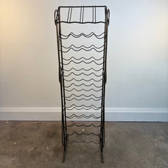 Steel Wine Rack with Scroll Detail, Sku 033907