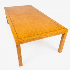 Fine Arts Furniture Co. Parsons Style Table Made from Burled Wood, Sku 034058