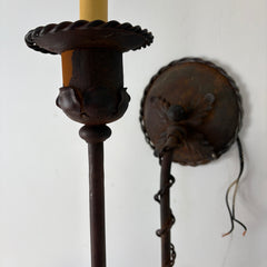 Wire Twist Wall Sconce, Intended Rust Patina, Sku 033370