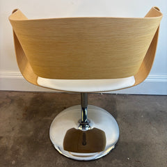 Nastro Bentwood Oak Swivel Chair by G. D. Harcourt, Sku 033929