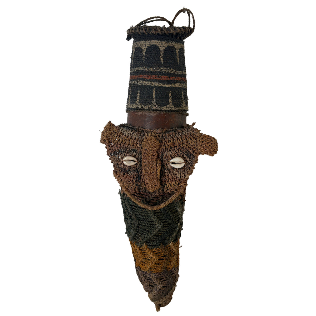 Woven Gourd Vessel, South American, Sku: 033069