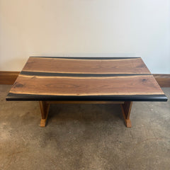 Handcrafted Coffee Table made by Frank Remar, Walnut with Oil and Wax Finish, Sku 033684