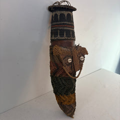Woven Gourd Vessel, South American, Sku: 033069