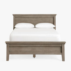 Williams Sonoma Home Full Size Bed Frame, Grey Wash Finish, Straight Line Design, Sku 033640