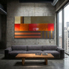 Original Art Work By Steve Joy Mixed Media on Wood Panel Intended for Horizontal Installation, Sku 034163