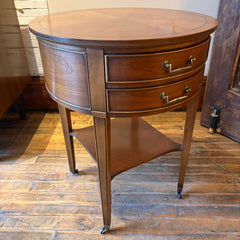 Hekman Round Side Table w/ Elegant Hardware, Sku 034006