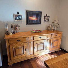 Sideboard Cabinet Made in Belgium, French Oak, Iron Hardware, Sku 033998