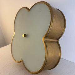 Alexa Hampton Flush Mount Fixture Brass Finish Houses 3 Sockets, Sku 033940