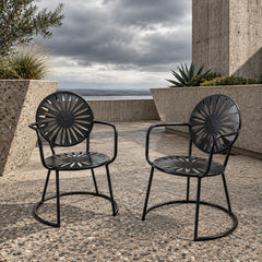 Pair of Terrace Store, Wisconsin Union Garden Chairs, Metal, Sku 034050