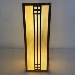 Fredrick Ramond 1995 Frank Lloyd Wright Collection Wall Sconce Stained Glass and Brass 2 Sockets. Retails for $1350 Each, Sku 034122