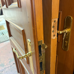 Solid Wood Doors with Brass Hardware, Various sizes, Sku 033401