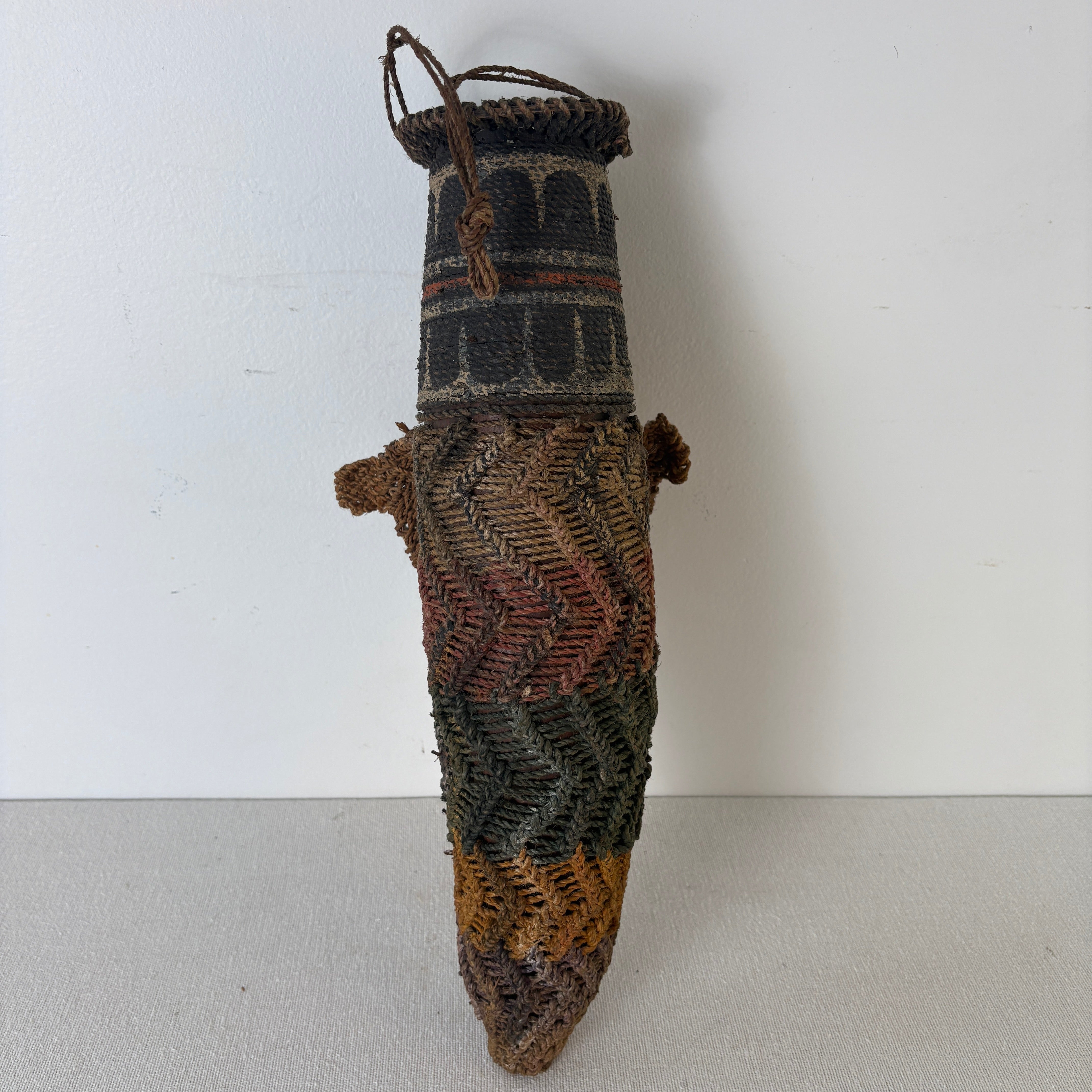Woven Gourd Vessel, South American, Sku: 033069