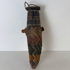 Woven Gourd Vessel, South American, Sku: 033069