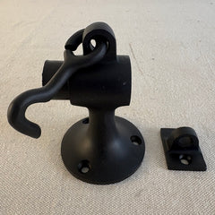 Deltana Solid Brass Door Stop with Black Finish, Sku 034132
