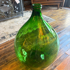 Green Glass Demijohn Bottle, Sku 033952